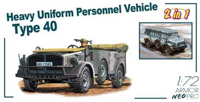 Model Kit military 7379 - HEAVY PERSONNEL VEHICLE TYPE 40 (1:72)