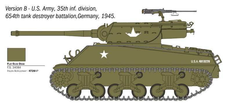 Model Kit military 96538 - 90mm GMC M36B1 (1:35)