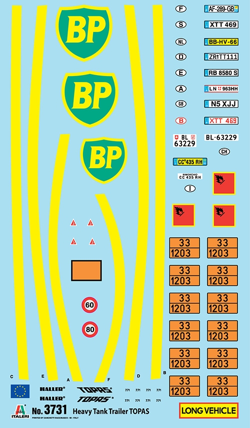 Model Kit návěs 3731 - HEAVY TANK TRAILER "TOPAS" (1:24)