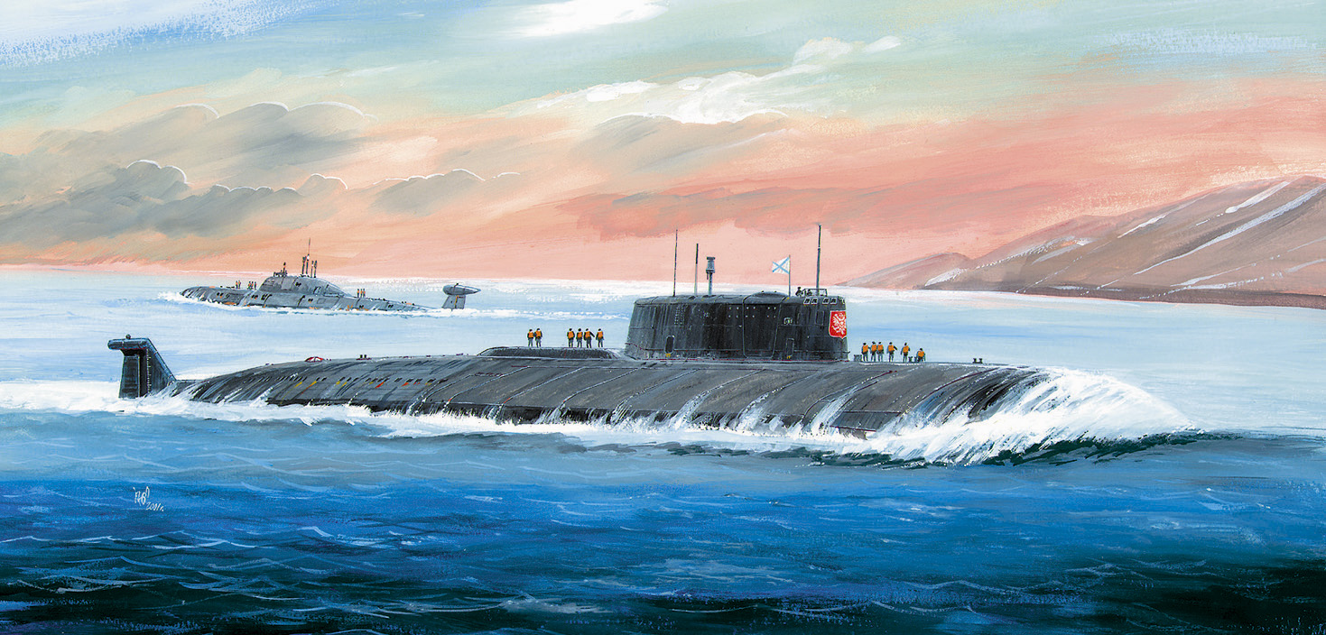 Model Kit ponorka 9007 - Nuclear Submarine APL "Kursk" (1:350)