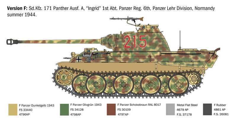 Model Kit tank 0270 - Sd.Kfz. 171 Panther Ausf A (1:35)