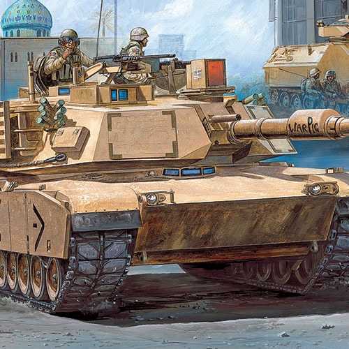 Model Kit tank 13202 - M1A1 ABRAMS "IRAQ 2003" (1:35)