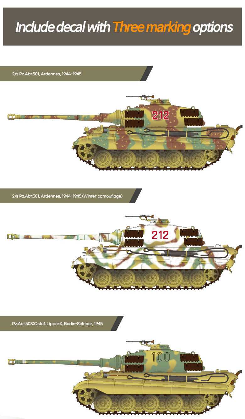 Model Kit tank 13423 - German King Tiger "Henschel Turret" (1:72)