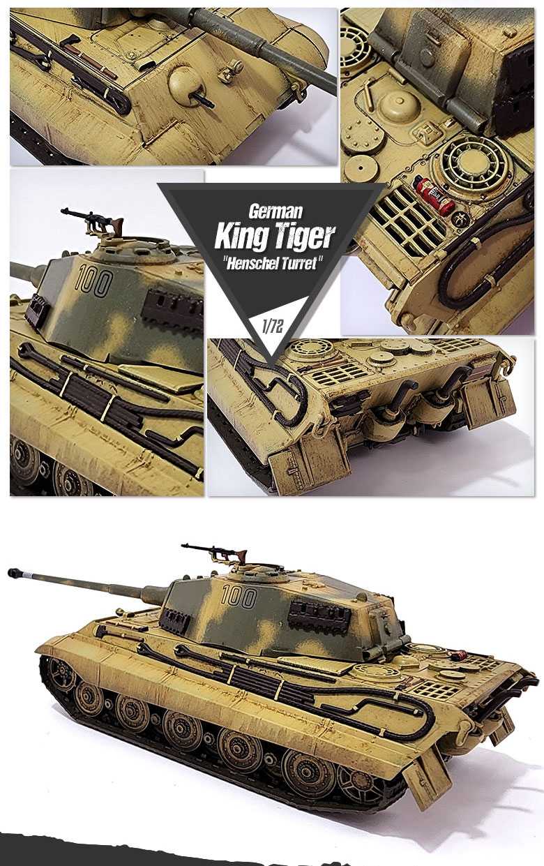 Model Kit tank 13423 - German King Tiger "Henschel Turret" (1:72)