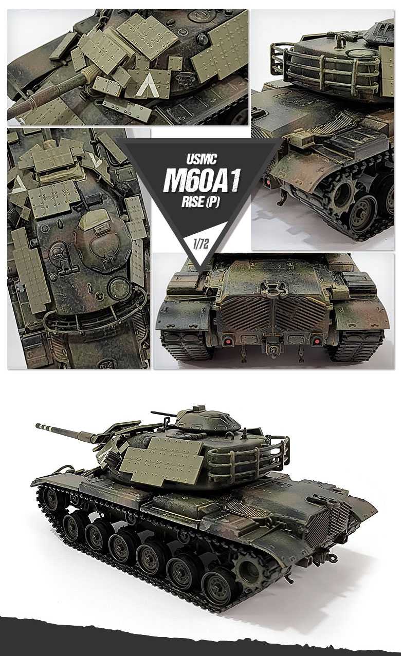 Model Kit tank 13425 - USMC M60A1 RISE (P) (1:72)
