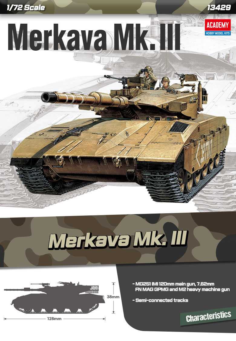 Model Kit tank 13429 - Merkava Mk. III (1:72) 36-13429