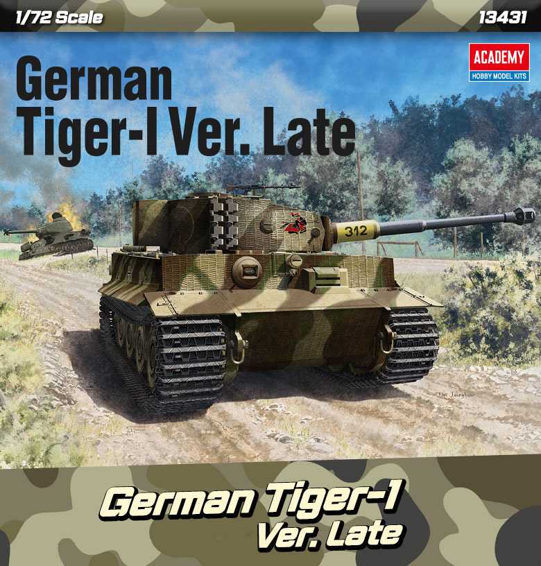 Model Kit tank 13431 - German Tiger I Version Late (1:72) 36-13431