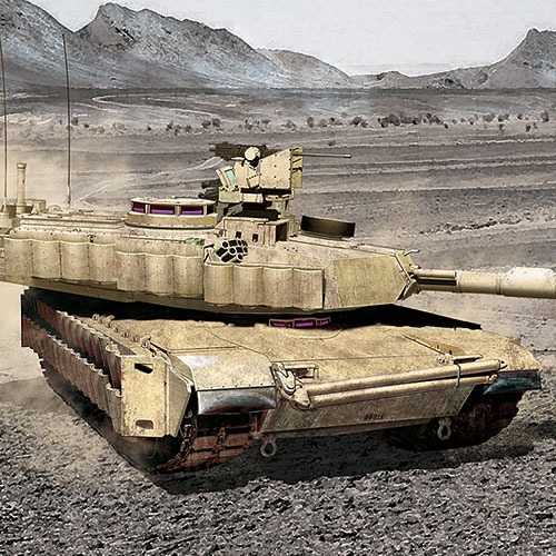 1/35 Plastikový model - tank 13504 - U.S Army M1A2 V2 TUSK II