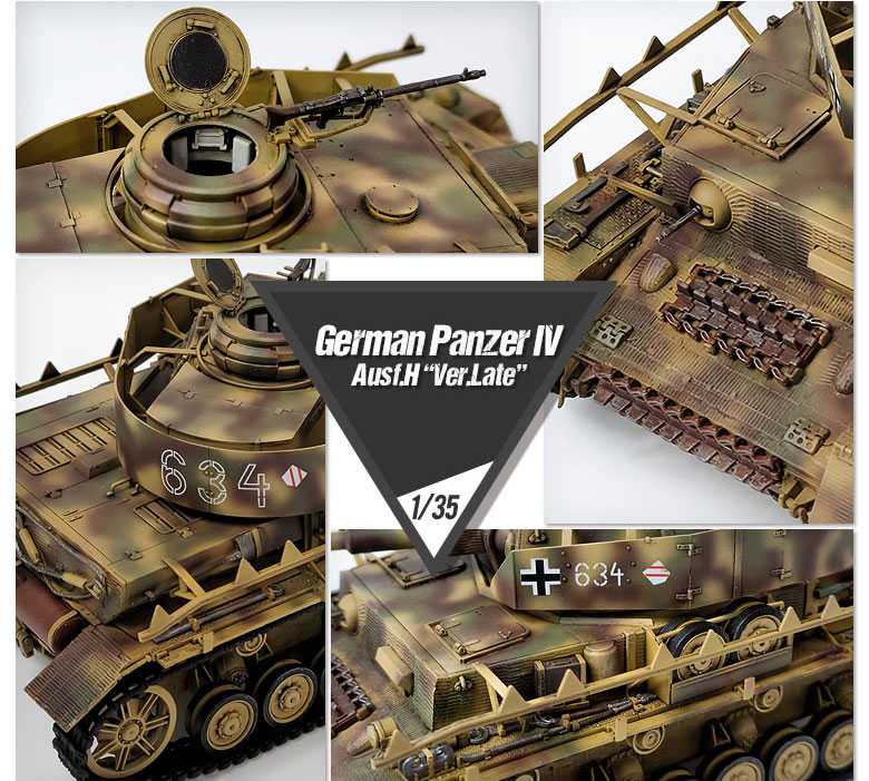Model Kit tank 13528 - German Panzer IV Ausf.H "Ver.Late" (1:35)