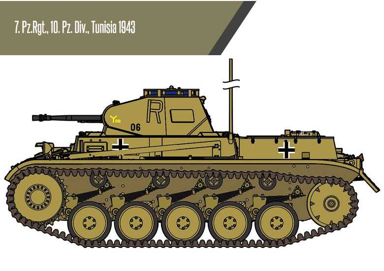 Model Kit tank 13535 - German Panzer II Ausf.F "North Africa" (1:35)