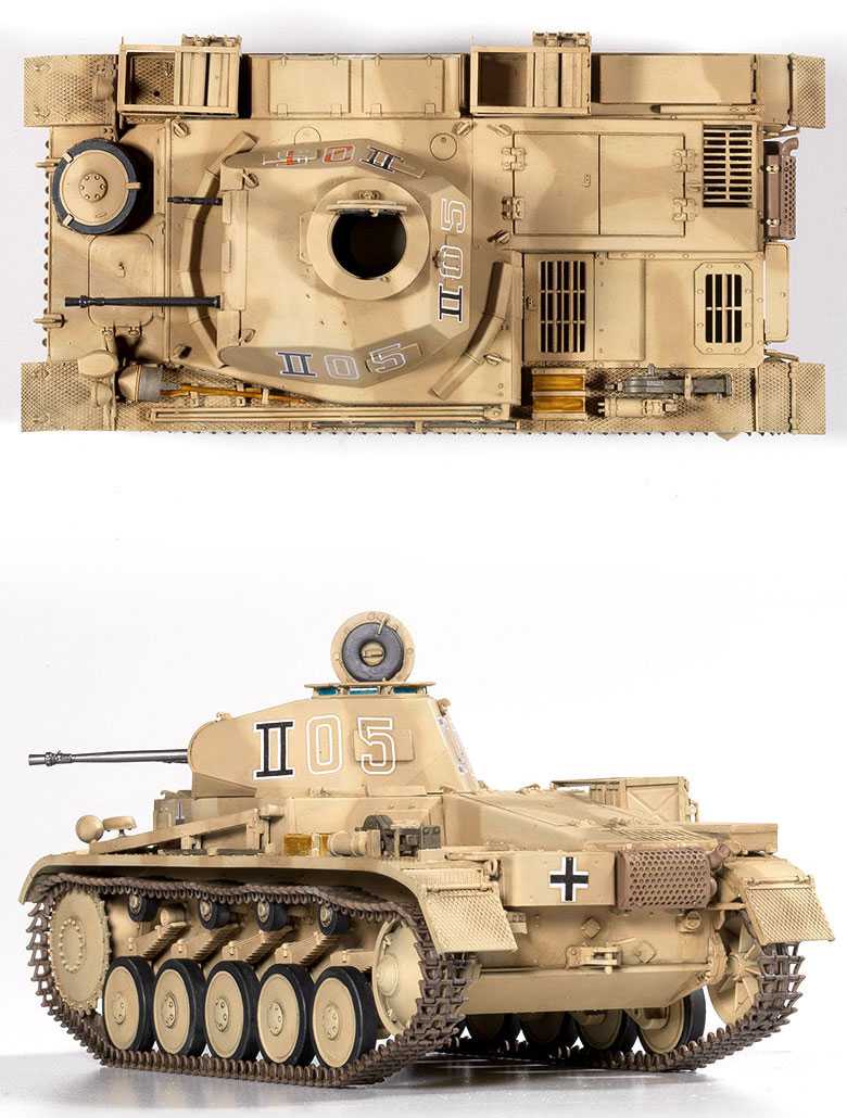 Model Kit tank 13535 - German Panzer II Ausf.F "North Africa" (1:35)