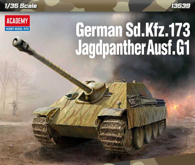 Model tank Kit 13539 - German Sd.kfz.173 Jagdpanther Ausf.G1 (1:35) 36-13539