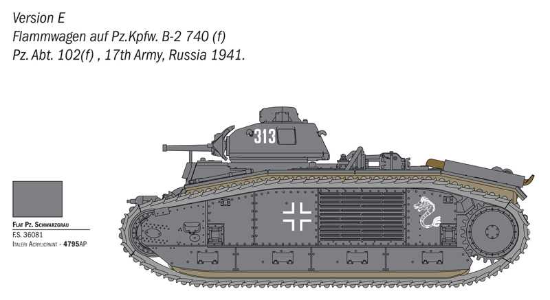 Model Kit tank 25766 - Char B1 Bis (1:56)