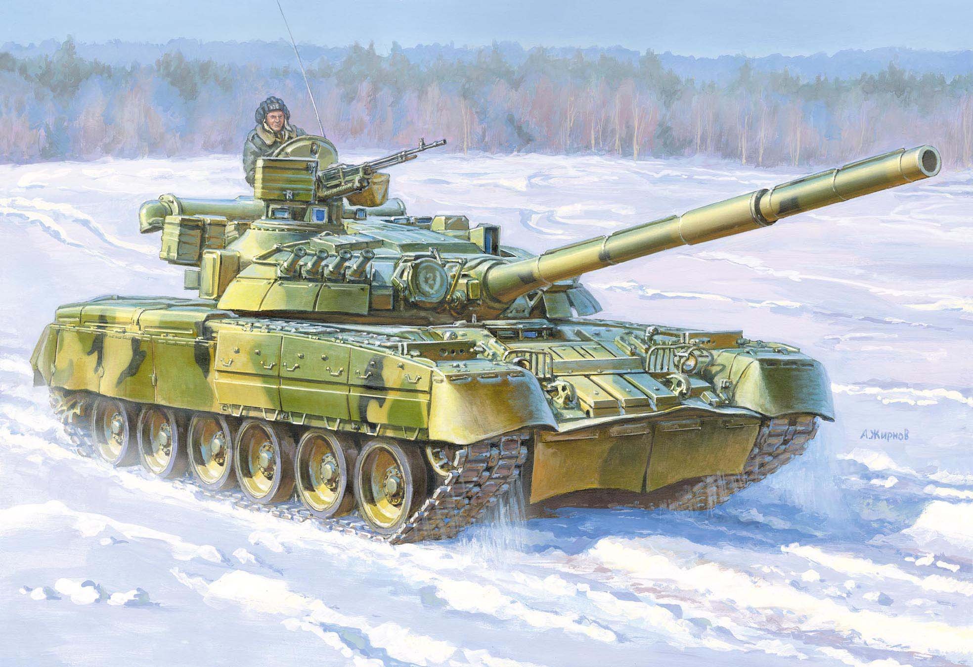 Model Kit tank 3591 - Russian Main Battle Tank T-80UD (1:35)