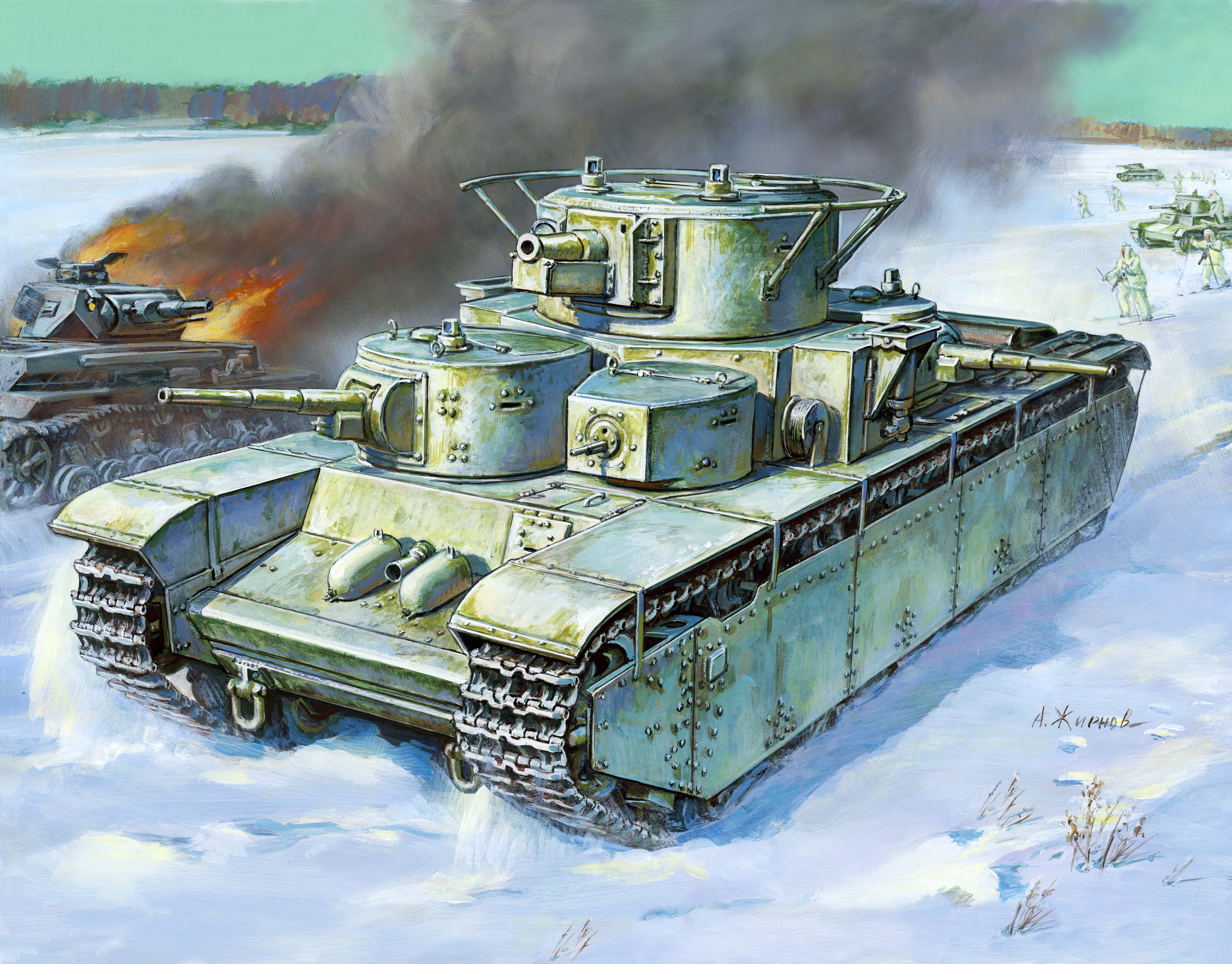 1:35 T-35 Heavy Soviet Tank
