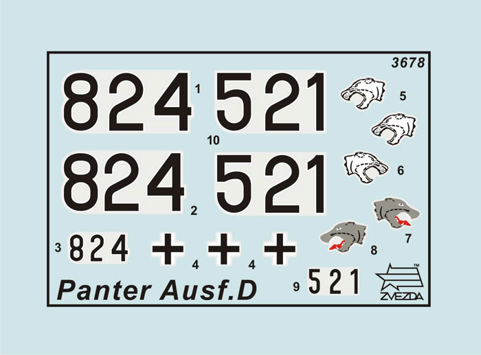Model Kit tank 3678 - Panther Ausf.D (1:35)