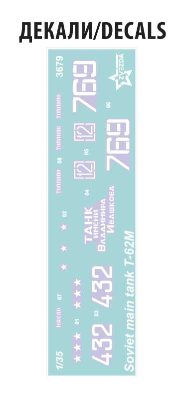 Model Kit tank 3679 - T-62M (1:35)