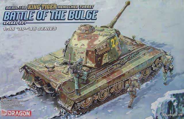 Model Kit tank 6254 - Sd.Kfz.182 KINGTIGER HENSCHEL TURRET, sPzAbt.501 (BATTLE OF THE BULGE) (1:35) 34-6254