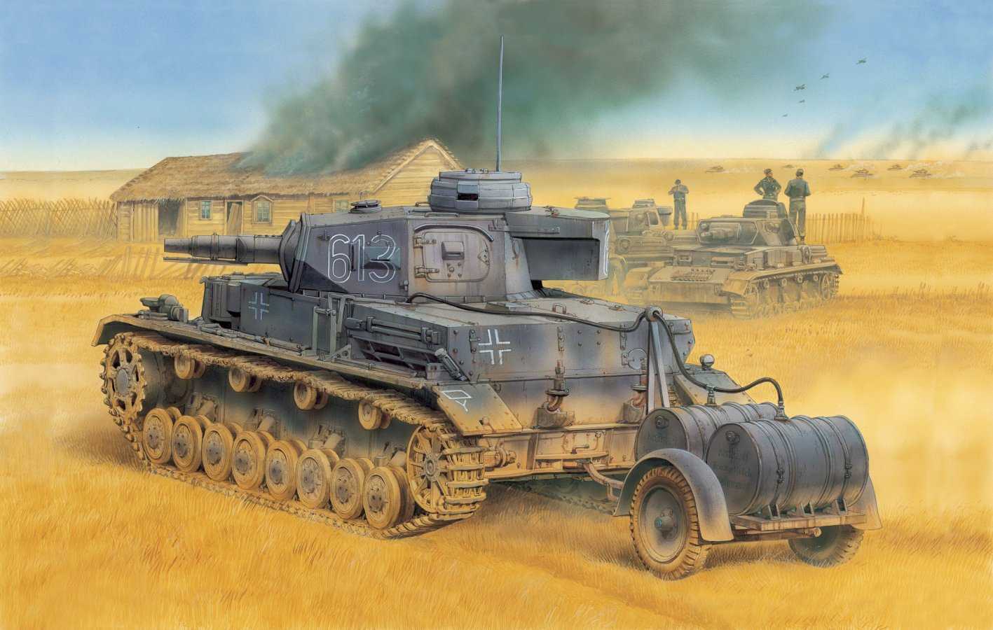 Model Kit tank 6402 - Pz.Kpfw.IV Ausf.E TAUCHPANZER w/BETRIEBSSTOFFANHÄNGER (1:35)