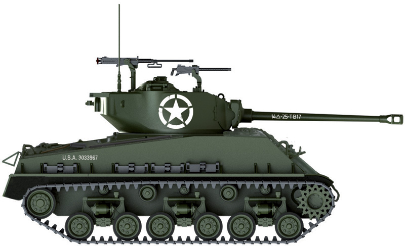 Model Kit tank 6529 - M4A3E8 SHERMAN (1:35)
