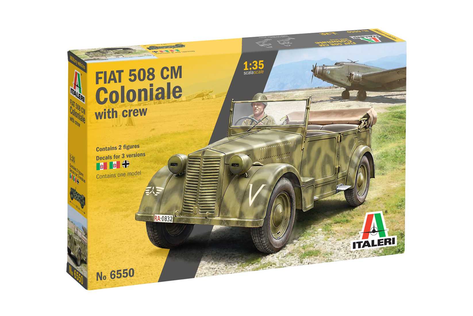 Model Kit tank 6550 - 508 CM "COLONIALE" STAFF CAR (1:35) 33-6550