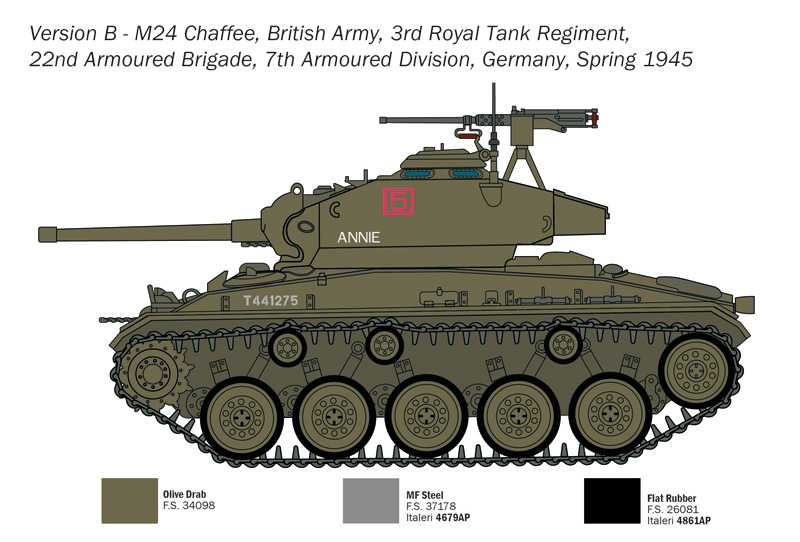 Model Kit tank 6761 - M24 "Chaffee" (1:35)