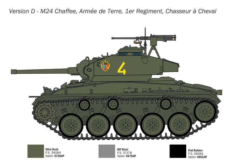 Model Kit tank 6761 - M24 "Chaffee" (1:35)