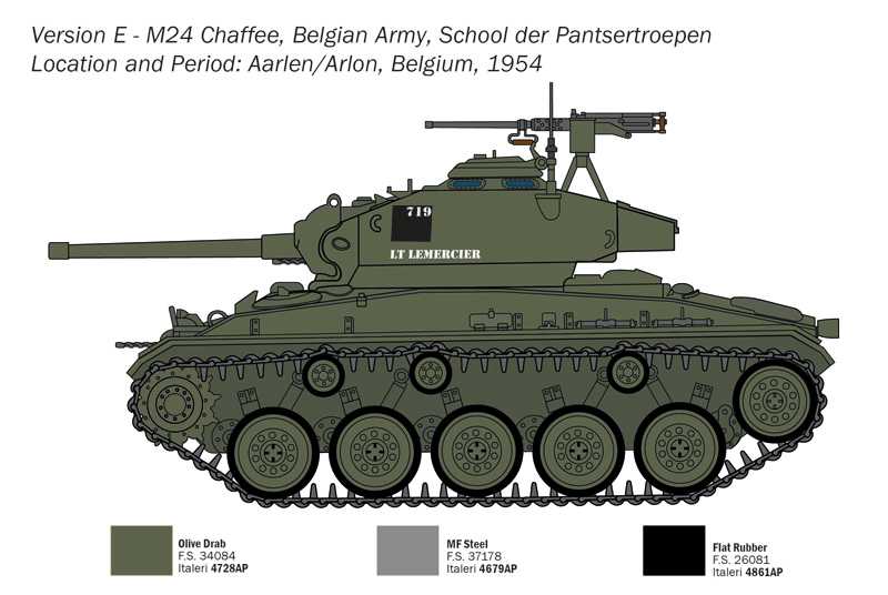 Model Kit tank 6761 - M24 "Chaffee" (1:35)