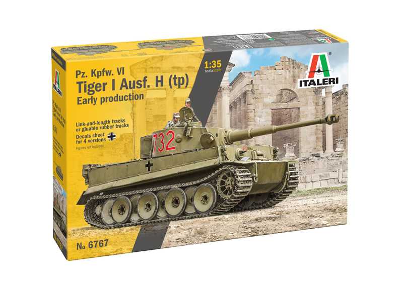 Model Kit tank 6767 - Pz. Kpfw. VI Tiger I Ausf. E/H1 (1:35)