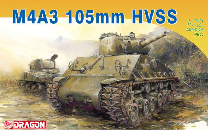 Model Kit tank 7313 - M4A3 105mm HVSS (1:72) 34-7313