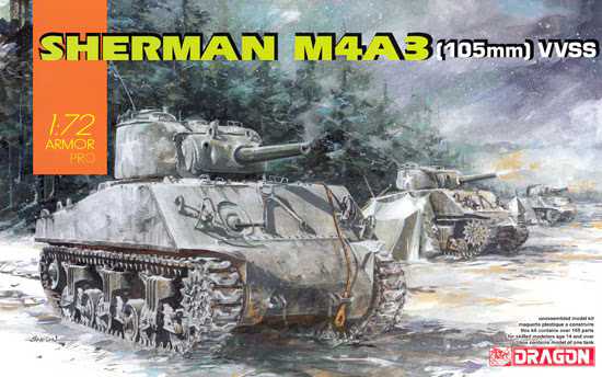 Model Kit tank 7569 - Sherman M4A3 (105mm) VVSS (1:72)