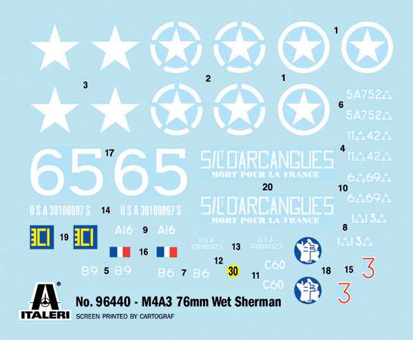 Model Kit tank 96440 - Sherman M4A3 Wet (1:35)