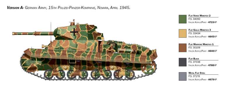 Model Kit tank PRM edice 6599 - CARRO ARMATO P 40 (1:35)