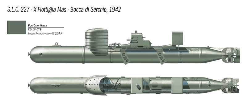 Model Kit torpédo 5621 - S.L.C. MAIALE (1:35)