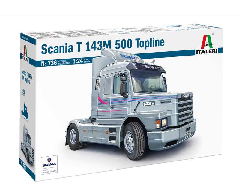 Model Kit truck 0736 - Scania T143 M500 Topline (1:24) 33-0736