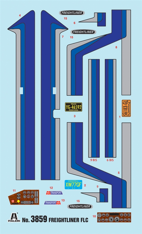 Model Kit truck 3859 - Freightliner FLC (1:24)
