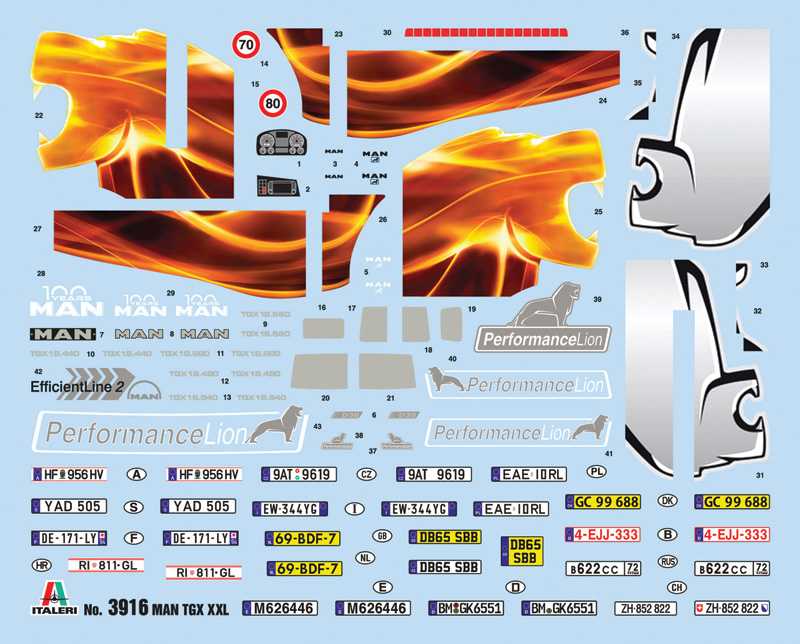 Model Kit truck 3916 - MAN TGX XXL D38 (1:24)