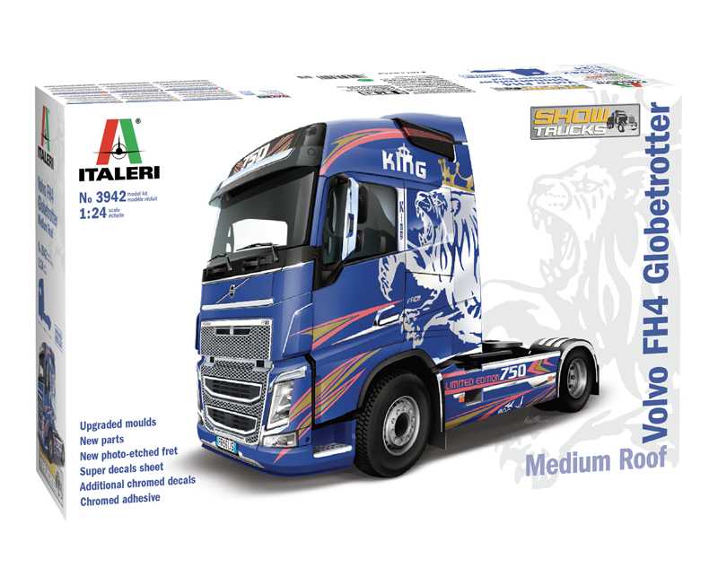 Model Kit truck 3942 - VOLVO FH4 Globetrotter Medium Roof (1:24)