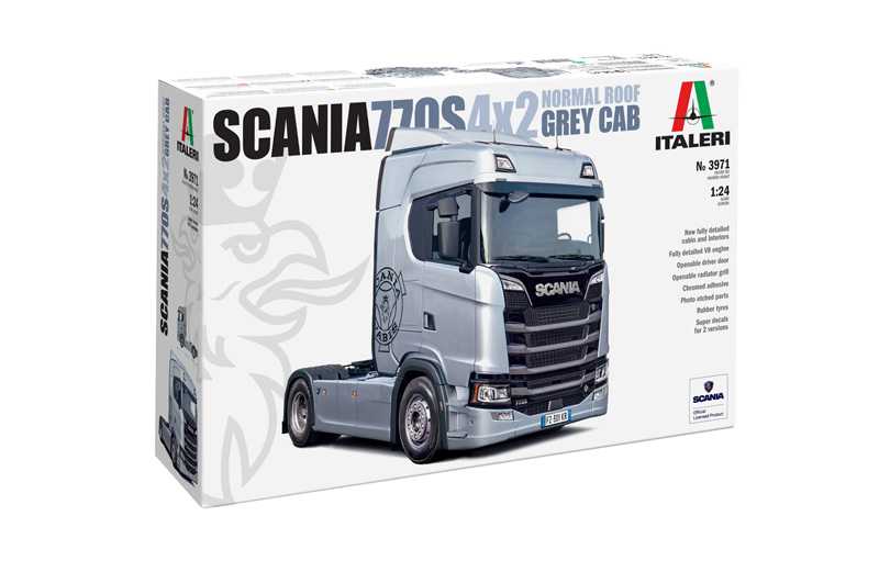 Model Kit truck 3971 - Scania S770 4x2 Normal Roof "Grey Cab" (1:24) 33-3971