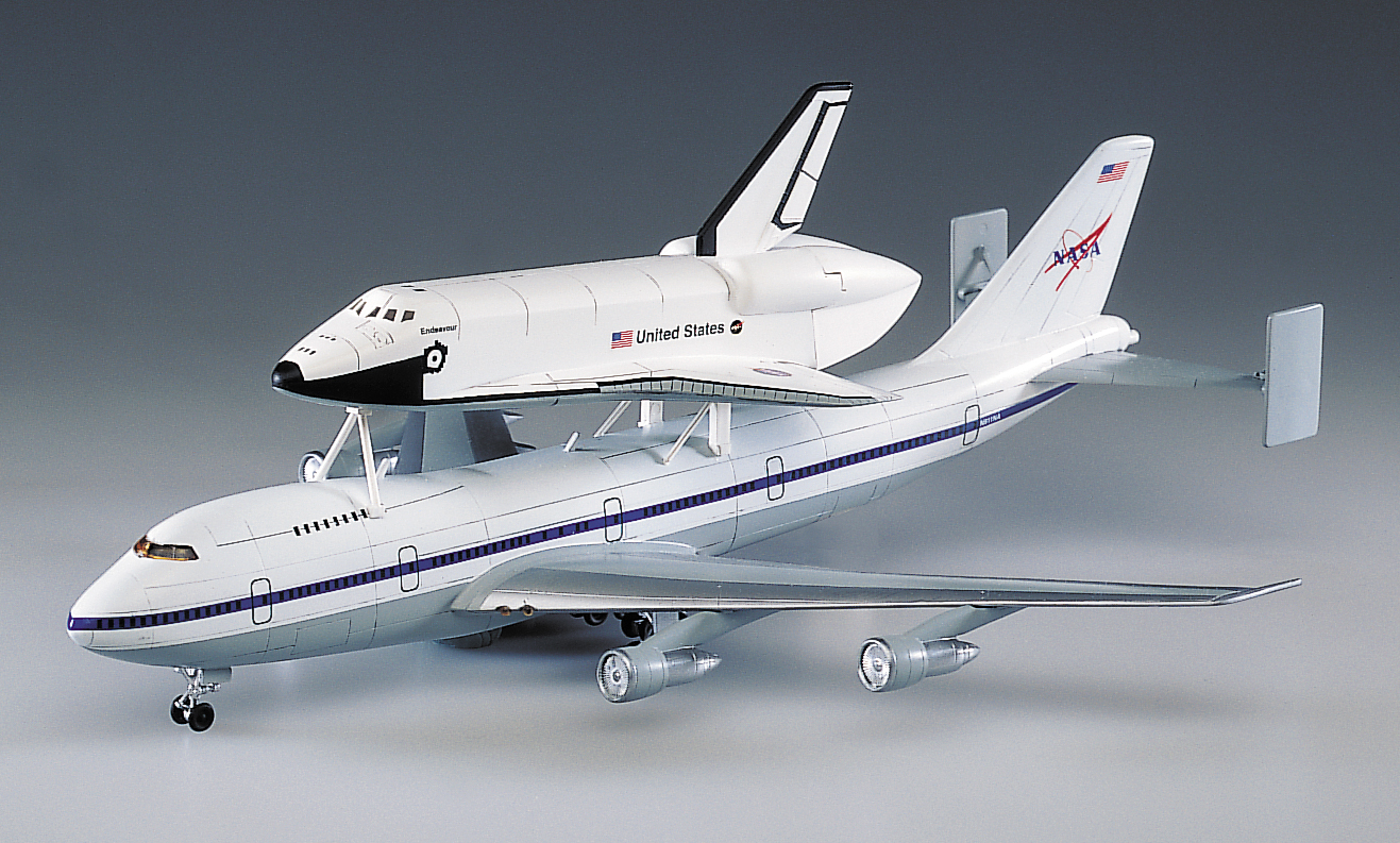 Model Kit vesmír 12708 - 1/288 SHUTTLE & 747 CARRIER (1:288)