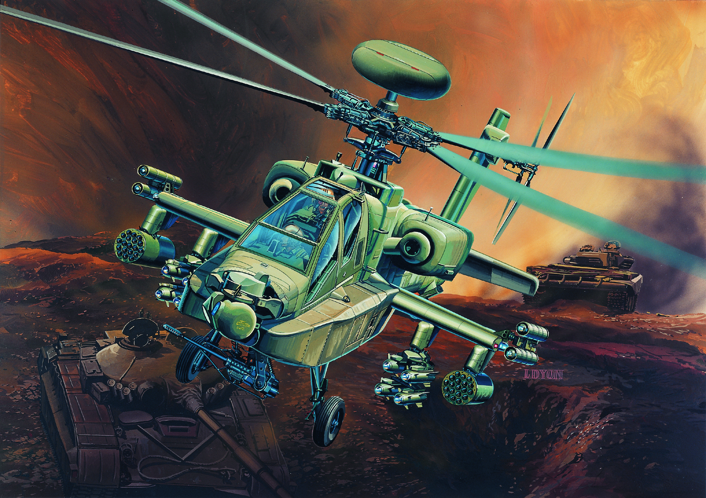 Model Kit vrtulník 12268 - AH-64D LONGBOW (1:48)