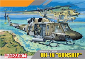 Model Kit vrtulník 3540 - UH-1N "GUN SHIP" (1:35)
