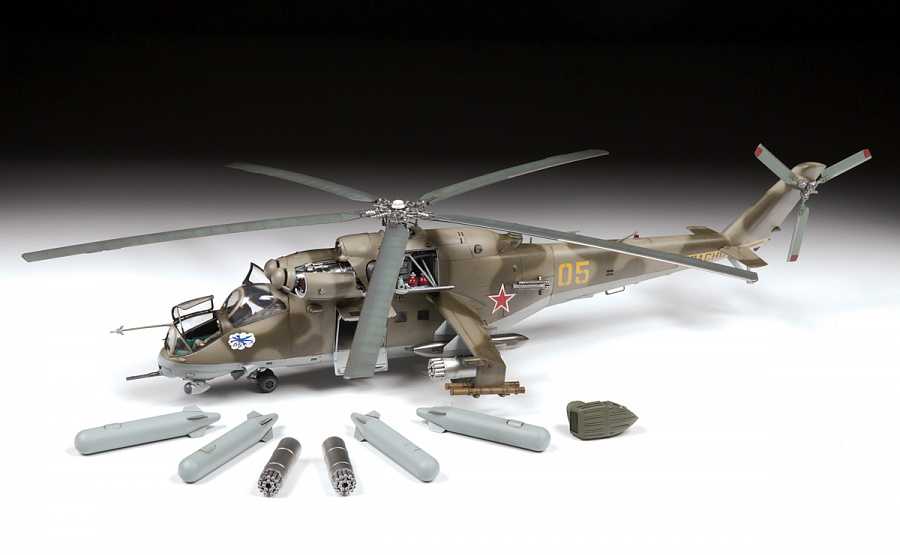 Model Kit vrtulník 4823 - MIL-Mi 24 V/VP (1:48)