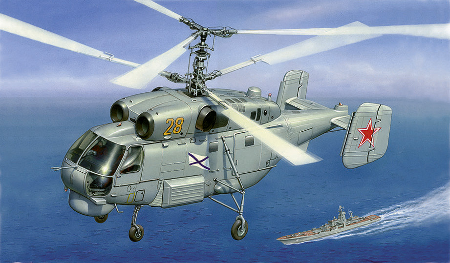 Model Kit vrtulník 7214 - Kamov KA-27 Submarine Hunter (1:72)