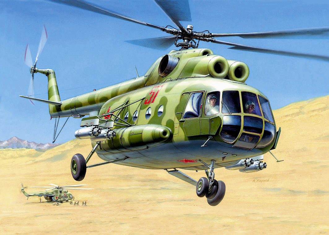 Model Kit vrtulník 7230 - MIL MI-8T Soviet Helicopter (1:72)