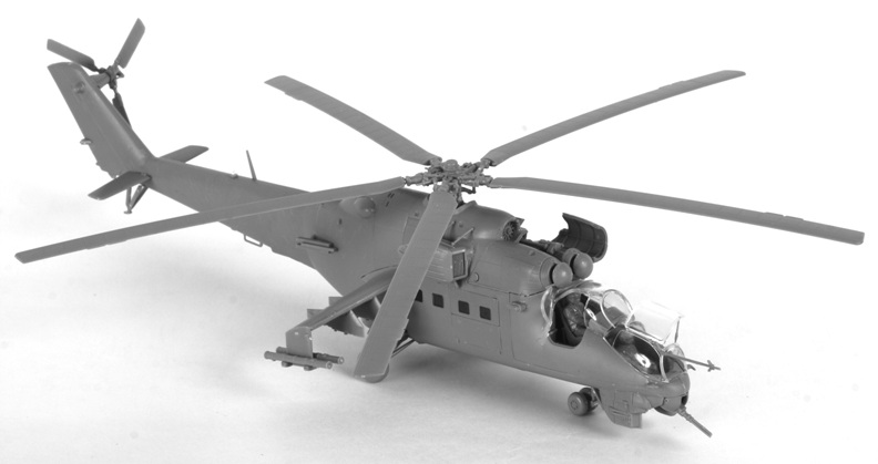 Model Kit vrtulník 7293 - MIL MI-24V/VP Hind E (1:72)