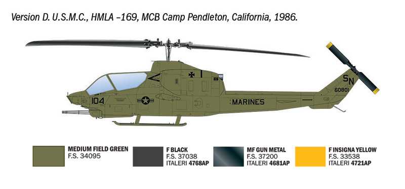 Model Kit vrtulník 90835 - AH-1T Sea Cobra (1:48)