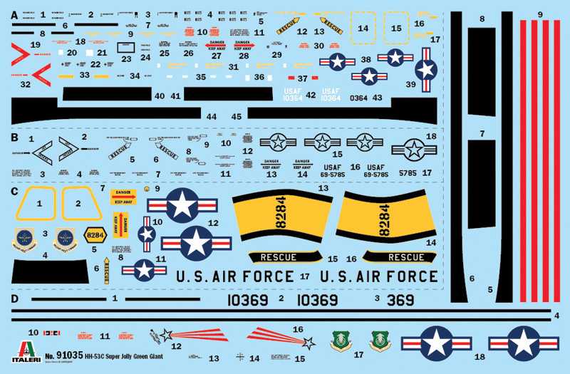 Model Kit vrtulník 91035 - HH-53C "Jolly Green Giant" (1:72)