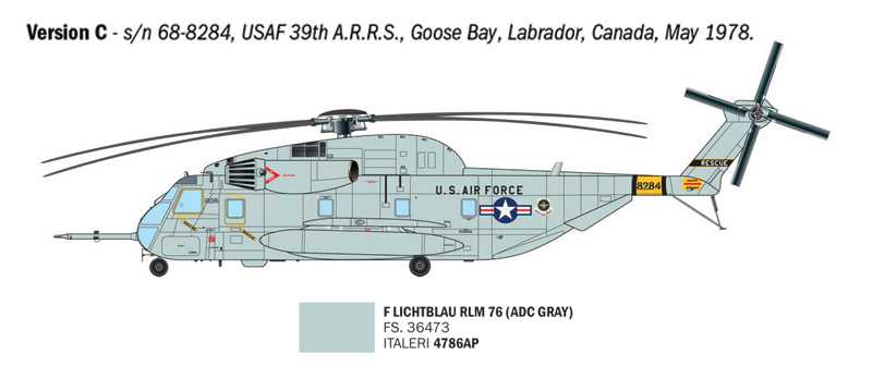 Model Kit vrtulník 91035 - HH-53C "Jolly Green Giant" (1:72)
