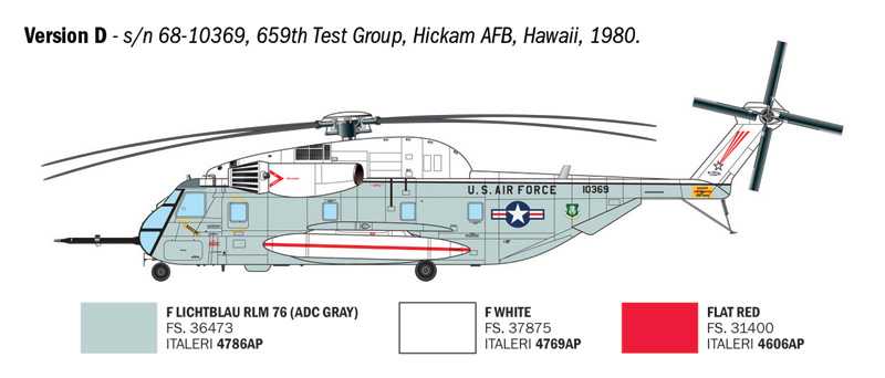 Model Kit vrtulník 91035 - HH-53C "Jolly Green Giant" (1:72)